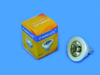 12V MR-16 GU-5.3 Omnilux, 3W LED 3000K