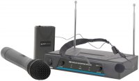 QTX VHF-N2 bezdrtov mikrofon, 2 kanlov, 174,1 + 175 MHz