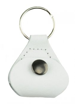 PERRI&apos;S LEATHERS Pick Keychain White