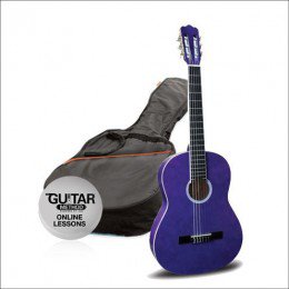 Klasick kytara paket 1/2 Ashton SPCG 12 TP Pack (fialov)