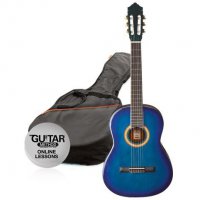 Klasická kytara paket 1/2 Ashton SPCG 12 TBB Pack (modrá)