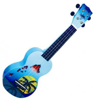 Mahalo Soprano Ukulele Hawaii Blue Burst